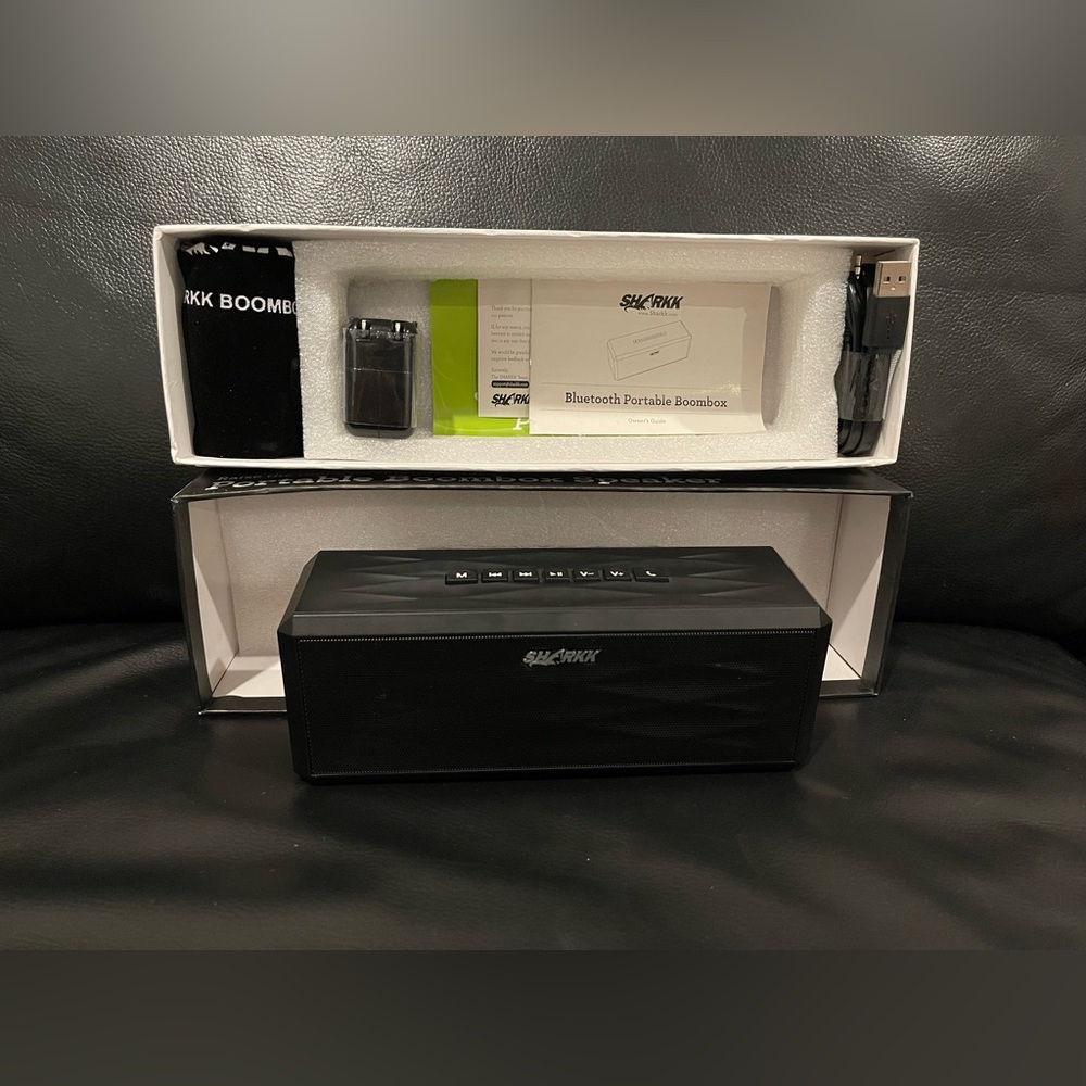 Sharkk BoomBox Portable Bluetooth Speaker - Black